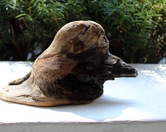 Natural Duck Driftwood Sculpture, surf tumbled One of a Kind Home Decor , Garden Decoration , Drift wood Art