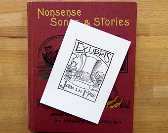 Letterpress ex libris bookplates or inserts