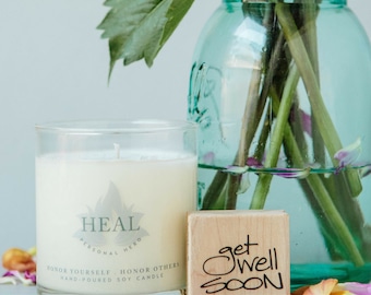Heal Candle, Gift For Friend Having Surgery, Get Well Gift For Her, Condolence Gift, Best Wishes Gift, Thinking Of You Gift