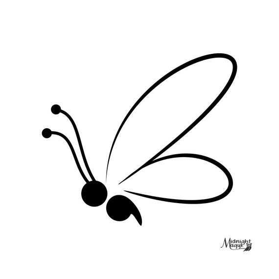 Download Semicolon Butterfly in Flight SVG PNG Cricut and Silhouette