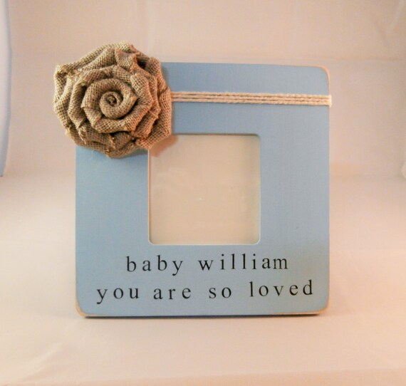 You are so loved frame baby boy gift personalized newborn boy