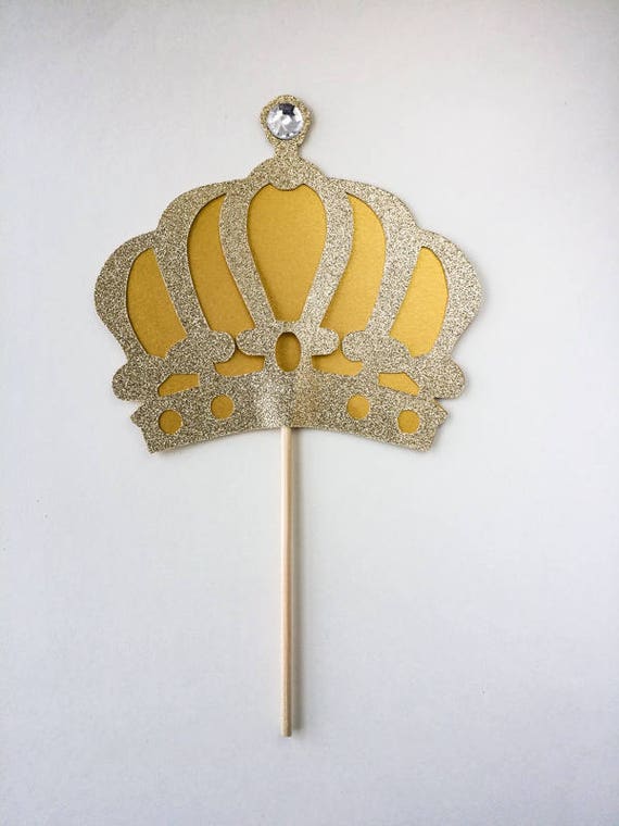 Gold Crown Cake Topper Gold Crown Cake Pick Cake Topper