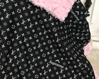 Baby Blanket Minky Baby Blanket Burberry Inspired