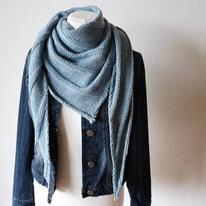 Knit shawl pattern | Etsy