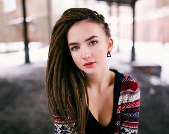 Double Ended Synthetic Light Brown Dreads "SUPER SOFT Set" Afromod