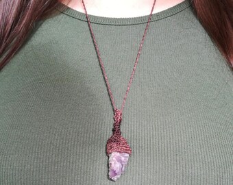 Amethyst Macramê Necklace