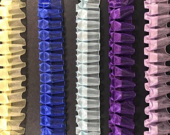 box pleated trim per yd