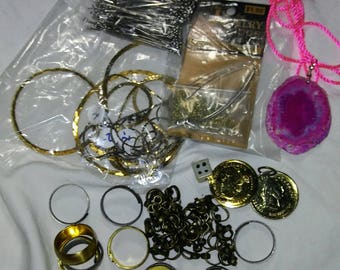 Grab bag destash jewelry supplies vintage and modern