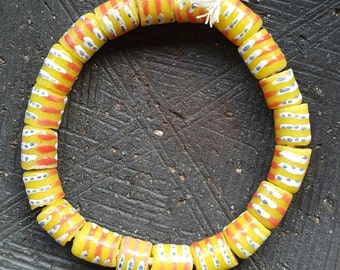 Krobo Beads, African Trade Beads, Ghana Beads, African Beads, African Inspiration Glass Bead, Ethnic Jewelry