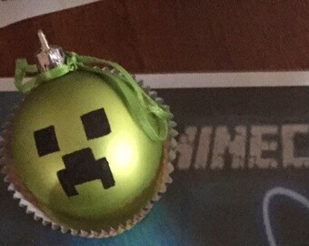 Minecraft Creeper inspired ornament