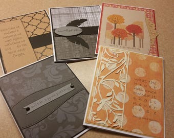Set of 5 Handmade Sympathy Cards. Bereavement. Grief. Loss of a Loved One. Assorted Sympathy Cards. Variety of Sympathy Cards.