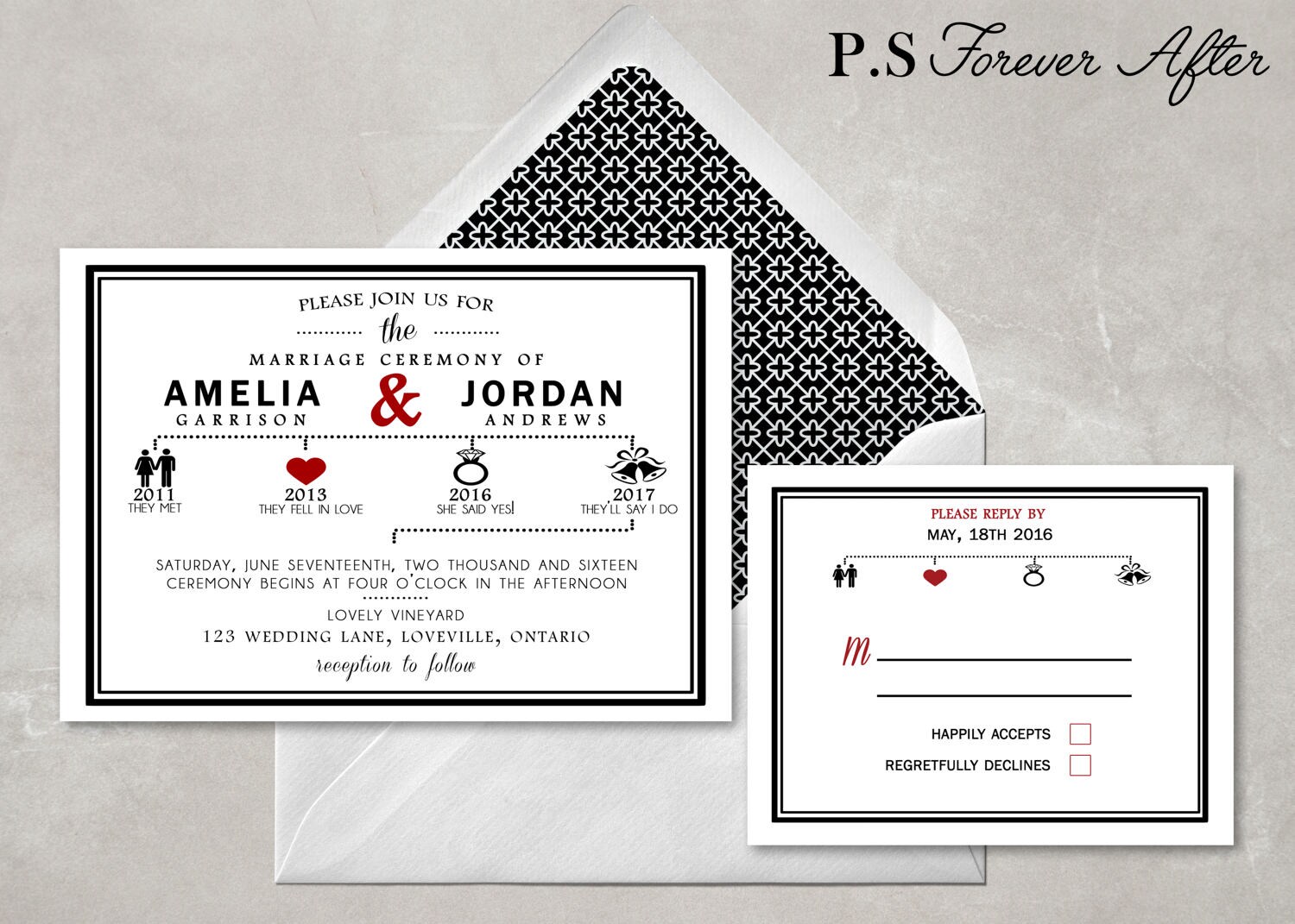 Wedding Invitation Rsvp Timeline 3