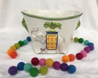 Italian Elephant and Palm tree Planter Made by Eximius.