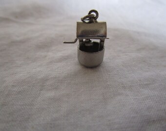 Vintage Sterling Silver P & B Mechanical Wishing Well Charm