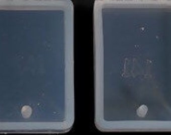 1 Silicone Resin Mold Rectangle White 34mm - MOLD02
