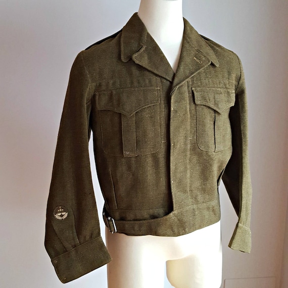 1950's Canadian army jacket men's size medium