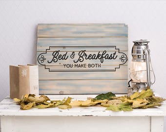 Bed & Breakfast Sign SVG