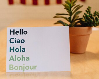 Greetings From Around the World Postcard