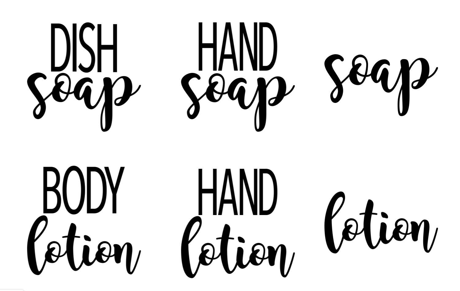 Hand Soap Label, Dish Soap Label, Essential Oil Labels, Body Lotion