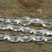 natural crystal quartz - loose faceted gemstones - crystals and gemstones -jewelry beading supplies -faceted ova beads -15 inch