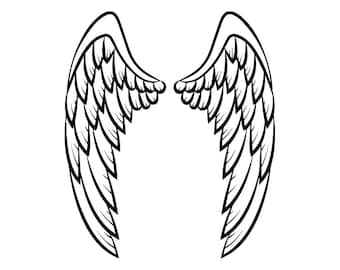 Angel wings svg | Etsy