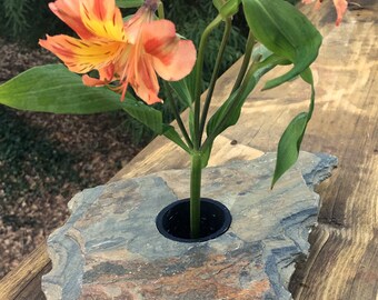 Handmade Slate Ikebana Vase 'Odell'