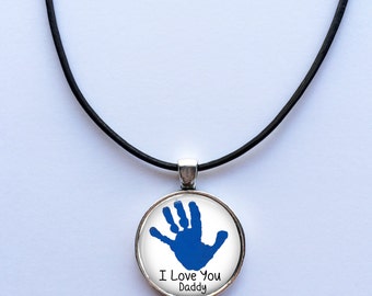Children's Artwork necklace for Dad -Your Child's Artwork Necklace - Your Child's Art - Children's art - kid's artwork made into a necklace