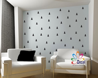 Wall Decals wall stickers Removable multi size small trees VINYL dt005