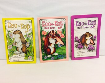 Serendipity Books, Leo the Lop, Tail Two, Tail Three, Set of Three, Bunny Rabbit Books, Children's Book Set, Stephen Cosgrove, Robin James