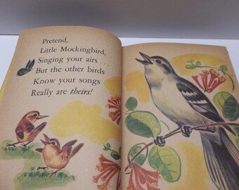 Vintage Feathered Friends Rand McNally Jr Elf Book