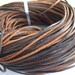 3x2mm Dark Brown Genuine leather cord Flat leather Strip P367