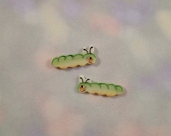 Caterpillar Embellishments set of 2