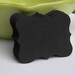 Place cards or tags in black card stock - 100 pieces - ready to decorate - gift tags, earring cards, weddings