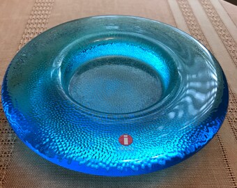 Finnish Iittala Napi turquoise candleholder