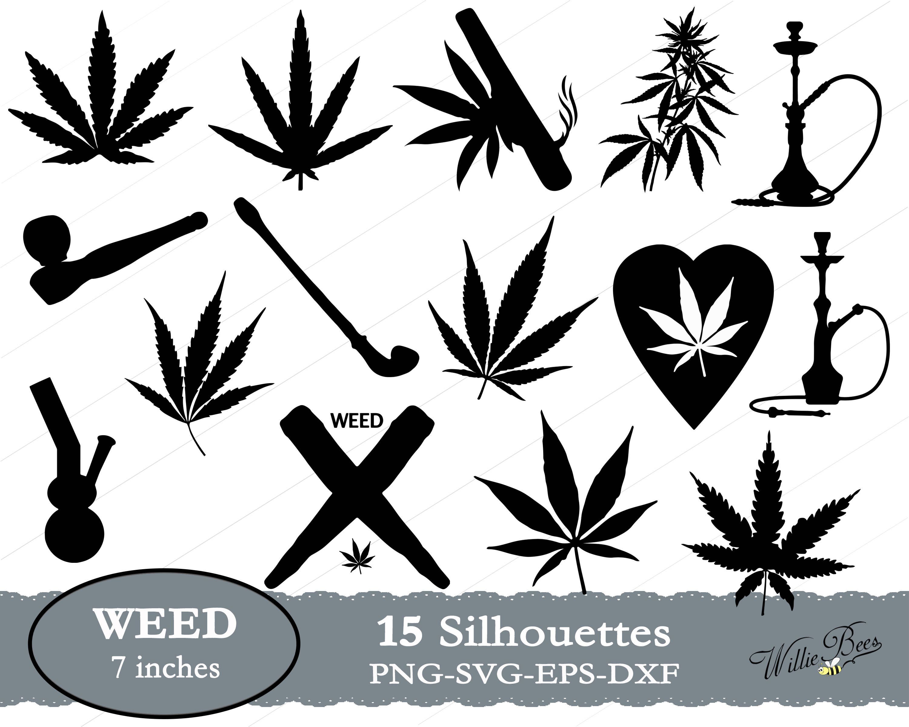 Download Weed SVG Weed Silhouette Weed Clipart Smoke Weed Cannabis