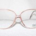 Vintage Womens Luxottica Hazel Eyeglass Frame, NOS, Plastic New Old Stock Eyeglass Frame, Roselite Color, Italy, 56-14-135, Item 8