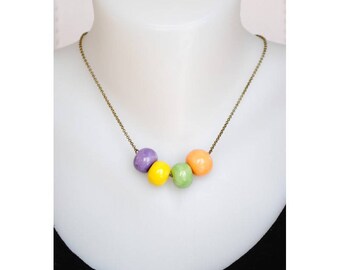ceramic beaded necklace