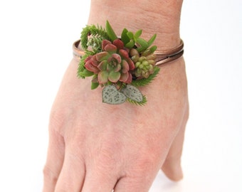 Woodland Succulent Botanical Bracelet