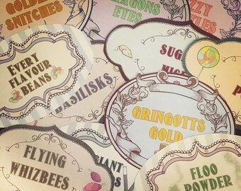 Classic Vintage Sweets and Candy Labels