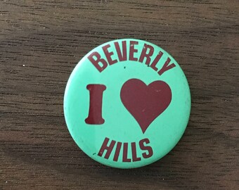 I Heart Beverly Hills Vintage Button