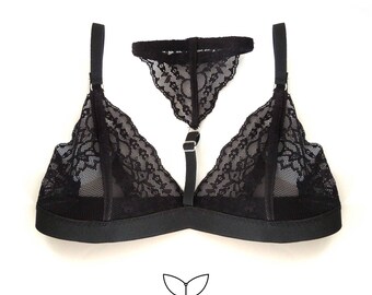 Lace Collar Custom Bralette