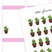 Cactus Stickers || Planner Stickers | Erin Condren Stickers | Happy Planner Stickers | Filofax Stickers