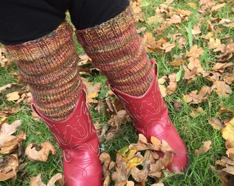 Baby & Toddler Leg Warmers - Hand Knit - Variegated