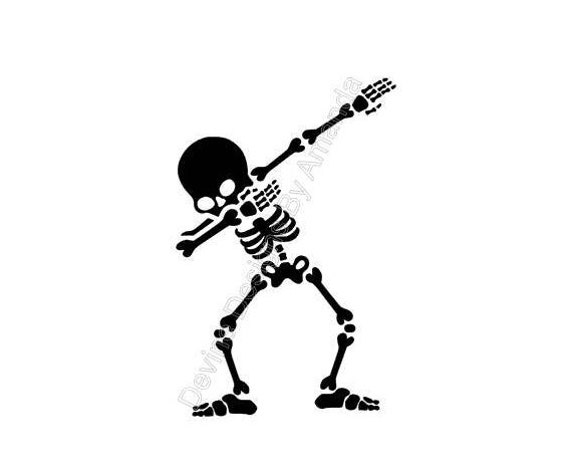 Download Dabbing Skeleton SVG FILE
