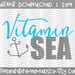 Vitamin Sea - Vitamin Sea SVG - Vector - PNG - DXF - Cutting File - Ocean - Beach - Anchor - Sea Life - Aquatic - Navy - Navy Life - Sea