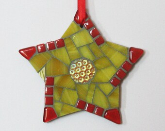 Handmade Mosaic Star Ornament