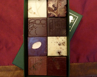 Chocolate Bar TASTING KIT - 8 Squares of Edible Art