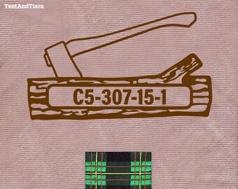 Customizable Gilwell Ax & Log - Wood Badge, Scout Leader Gift, Vinyl Decal, Car Decal, Laptop Decal, Yeti Decal, Bumper Sticker