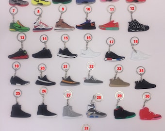 Adidas/Yeezy Sneaker Keychains - Lot of 3, 5, 10, 15 or 20