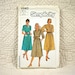 Dress, L XL, Simplicity 6940 Pattern, Front Buttons, Elastic Waist Skirt, Shoulder Tuck Flange, Sleeves Gathered, 1985 Uncut, Size 18 20